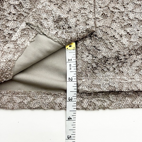 Alex Evenings Dress And Jacket Set Womens 24W Antique Nickel Lace 2-Piece Set - Picture 11 of 16